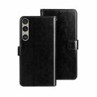 For Sony Xperia 1 VI idewei Crazy Horse Texture Leather Phone Case(Black) - 1