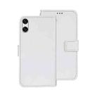 For Sony Xperia 10 VI idewei Crazy Horse Texture Leather Phone Case(White) - 1