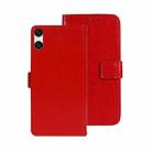 For Sony Xperia 10 VI idewei Crazy Horse Texture Leather Phone Case(Red) - 1