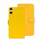 For Sony Xperia 10 VI idewei Crazy Horse Texture Leather Phone Case(Yellow) - 1