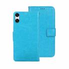 For Sony Xperia 10 VI idewei Crazy Horse Texture Leather Phone Case(Sky Blue) - 1