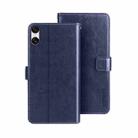 For Sony Xperia 10 VI idewei Crazy Horse Texture Leather Phone Case(Blue) - 1