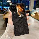 For OPPO Find N3 Flip Plaid Fabric PC Protective Phone Case(Black) - 2