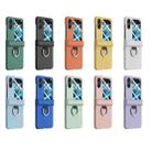 For OPPO Find N2 Flip Ultra-thin Skin Feel Ring Phone Case with Hinge(Green) - 2
