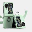 For OPPO Find N3 Flip Ultra-thin Skin Feel Ring Phone Case with Hinge(Mint Green) - 1