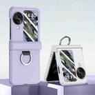 For OPPO Find N3 Flip Ultra-thin Skin Feel Ring Phone Case with Hinge(Mint Green) - 3