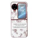 For OPPO Find N3 Flip Sketch Flower Pattern Phone Case(Rose) - 1