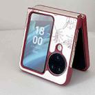 For OPPO Find N3 Flip Sketch Flower Pattern Phone Case(Rose) - 3