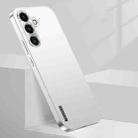 For Samsung Galaxy S25 5G Streamer Series Micro Frosted Metal Paint PC Phone Case(Silver) - 1