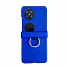 For Huawei P50 Pocket / Pocket 2 Ultra-thin Skin Feel Ring Phone Case with Hinge(Klein Blue) - 1