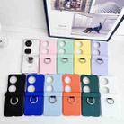 For Huawei P50 Pocket / Pocket 2 Ultra-thin Skin Feel Ring Phone Case with Hinge(Mint Green) - 2