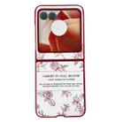 For Motorola Razr 50 Ultra Sketch Flower Pattern Phone Case(Rose) - 1