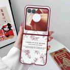 For Motorola Razr 50 Sketch Flower Pattern Phone Case(Rose) - 2