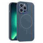 For iPhone 13 Pro Max Fine Hole Liquid Silicone MagSafe Phone Case(Royal Blue) - 1