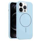 For iPhone 12 Pro Liquid Silicone MagSafe Phone Case(Blue) - 1