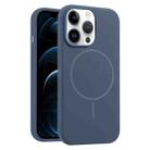 For iPhone 12 Pro Max Liquid Silicone MagSafe Phone Case(Royal Blue) - 1