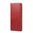 For Google Pixel 9 / 9 Pro Fierre Shann PU Genuine Leather Texture Phone Case(Red) - 2