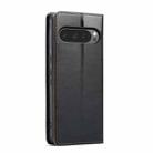 For Google Pixel 9 Pro XL Fierre Shann PU Genuine Leather Texture Phone Case(Black) - 3