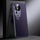 For vivo S20 Pro Genuine Leather PC Phone Case(Dark Purple) - 1