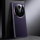 For vivo X100 Pro Genuine Leather PC Phone Case(Dark Purple) - 1