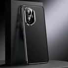 For Honor 300 Genuine Leather PC Phone Case(Black) - 1