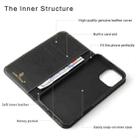 For iPhone 16 Pro Max Fierre Shann Cowhide Leather Flip Leather Phone Case(Black) - 2