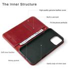 For iPhone 16 Pro Max Fierre Shann Cowhide Leather Flip Leather Phone Case(Red) - 2