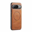 For Google Pixel 9 Pro XL Fierre Shann Cowhide Texture MagSafe Magnetic Phone Case(Brown) - 1