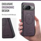 For Google Pixel 9 Pro XL Fierre Shann Cowhide Texture MagSafe Magnetic Phone Case(Purple) - 3