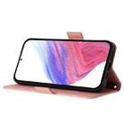 For Redmi Note 14 5G Embossed Rose RFID Anti-theft Leather Phone Case(Pink) - 3