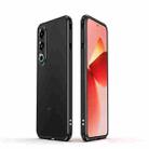 For Meizu 21 Aurora Series Lens Protector + Metal Frame Phone Case(Black Silver) - 1