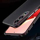 For Meizu 21 Aurora Series Lens Protector + Metal Frame Phone Case(Black Silver) - 3