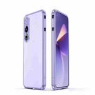 For Meizu 21 Aurora Series Lens Protector + Metal Frame Phone Case(Purple Silver) - 1