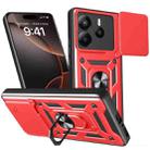 For Redmi Note 14 5G Sliding Camera Cover Design TPU+PC Phone Case(Red) - 1