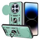 For Redmi Note 14 Pro+ 5G Sliding Camera Cover Design TPU+PC Phone Case(Green) - 1