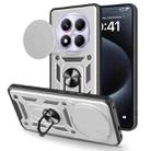 For Redmi Note 14 Pro 4G Sliding Camera Cover Design TPU+PC Phone Case(Silver) - 1