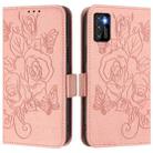 For Cubot P50 Embossed Rose RFID Anti-theft Leather Phone Case(Pink) - 2