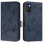 For Cubot P50 Embossed Rose RFID Anti-theft Leather Phone Case(Dark Blue) - 2