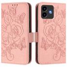 For Cubot Note 40 Embossed Rose RFID Anti-theft Leather Phone Case(Pink) - 2