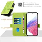 For Cubot A30 Embossed Rose RFID Anti-theft Leather Phone Case(Green) - 3