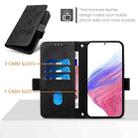For Cubot A30 Embossed Rose RFID Anti-theft Leather Phone Case(Black) - 3