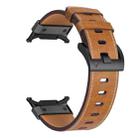 For Samsung Galaxy Watch Ultra 47mm Mecha Style Leather Watch Band(Dark Brown) - 3