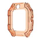 For Xiaotiancai Z6P Half Coverage Hollow TPU Watch Protective Case(Transparent Orange) - 1