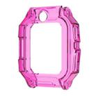 For Xiaotiancai Z6P Half Coverage Hollow TPU Watch Protective Case(Transparent Rose Red) - 1