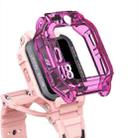 For Xiaotiancai Z6P Half Coverage Hollow TPU Watch Protective Case(Transparent Rose Red) - 2