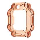 For Xiaotiancai Z7S Half Coverage Hollow TPU Watch Protective Case(Transparent Orange) - 1