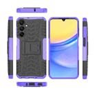 For Samsung Galaxy A16 5G Tire Texture TPU + PC Phone Case with Holder(Purple) - 2
