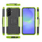 For Samsung Galaxy A36 5G Tire Texture TPU + PC Phone Case with Holder(Green) - 2