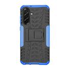 For Samsung Galaxy A36 5G Tire Texture TPU + PC Phone Case with Holder(Blue) - 3