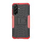 For Samsung Galaxy A36 5G Tire Texture TPU + PC Phone Case with Holder(Red) - 3